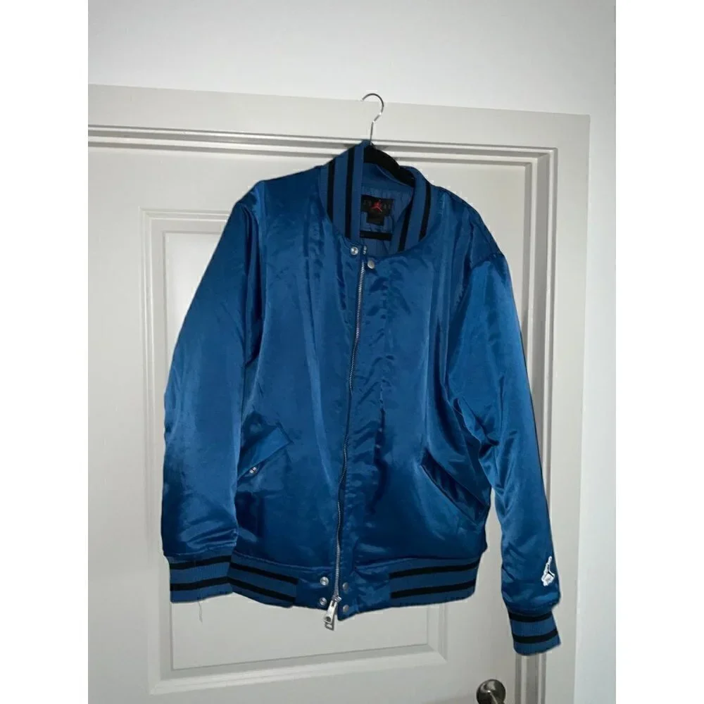 Jordan Essentials Flight Varsity Blue Jacket‎ Size Large